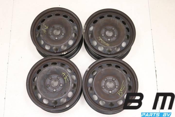 Originele 16 inch stalen velgen VW Golf 6 / A3 8P 1K0601027A, Auto-onderdelen, Banden en Velgen, Velg(en), Gebruikt