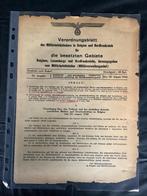 Verordnungsblatt ww2 Germány, Ophalen