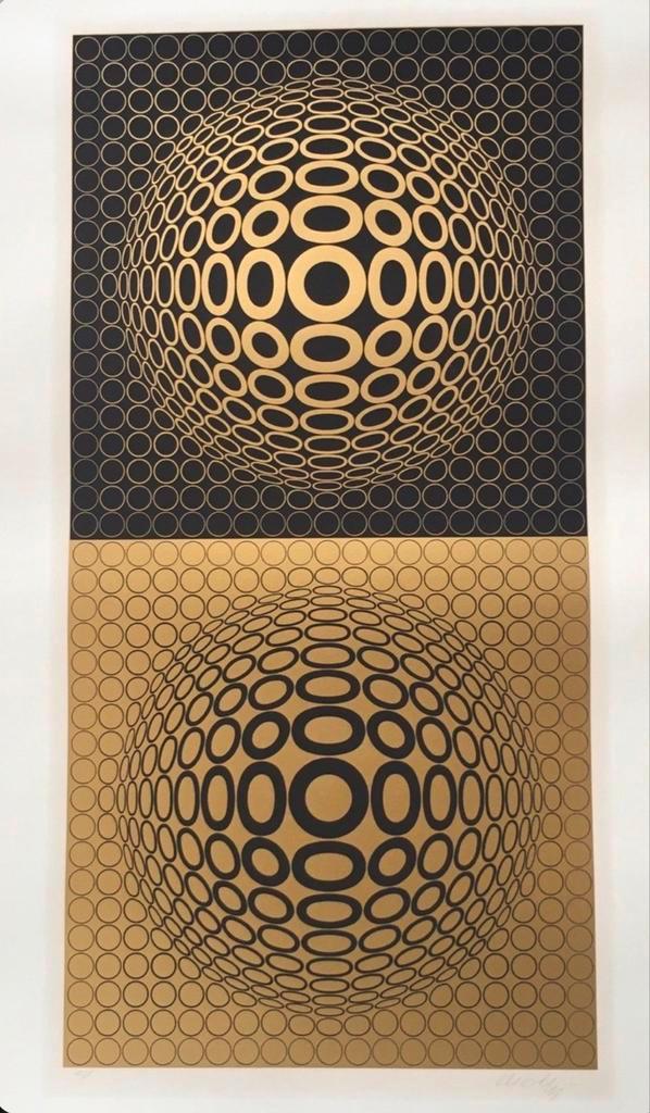 Victor Vasarely Meta VI 1976, Antiek en Kunst, Kunst | Litho's en Zeefdrukken, Ophalen of Verzenden