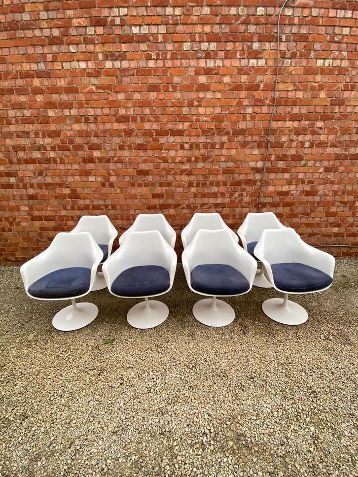 Knoll model 150 - Eero Saarinen, Huis en Inrichting, Stoelen, Gebruikt, Vijf, Zes of meer stoelen, Ophalen