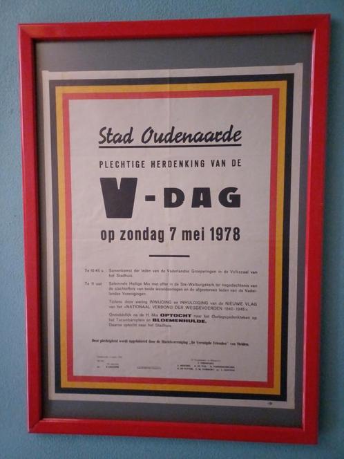 Affiche Oudenaarde 1978, Verzamelen, Militaria | Tweede Wereldoorlog, Foto of Poster, Ophalen