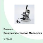Microscoop Euromex monoculair, Audio, Tv en Foto, Optische apparatuur | Microscopen, Ophalen, Zo goed als nieuw