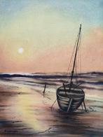 R. Vanheerentals - Origineel pastel werk op papier, Ophalen of Verzenden