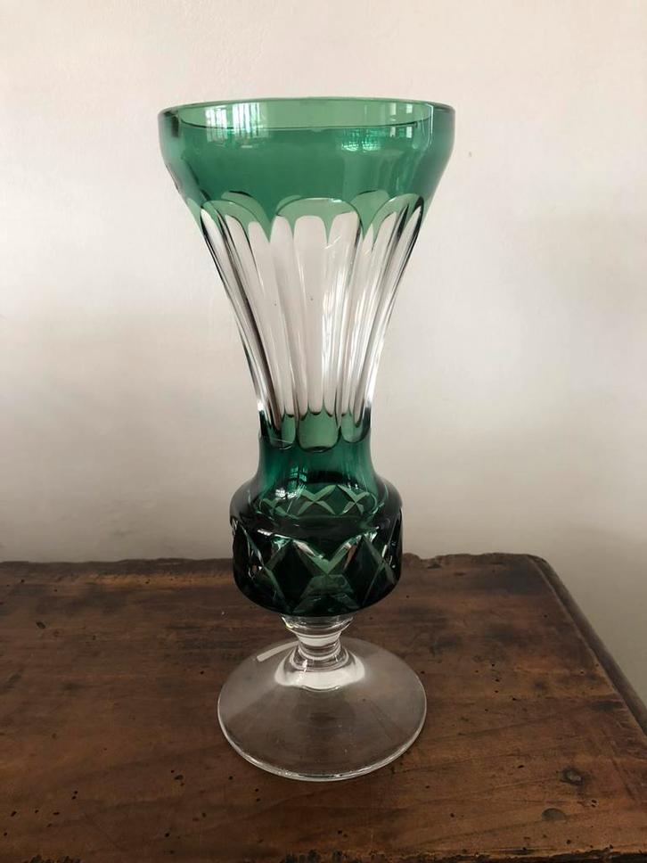 Vase Val saint Lambert cristal, Antiek en Kunst, Antiek | Glaswerk en Kristal, Ophalen of Verzenden