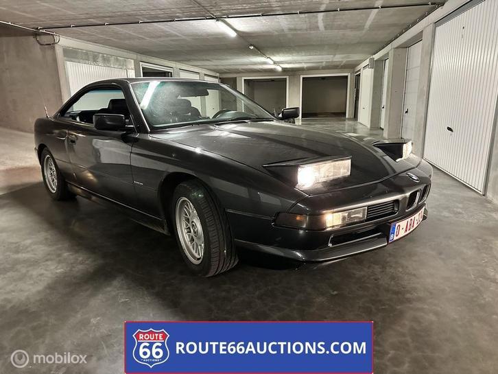 BMW 850 | 1989 | Route 66 Auctions, Auto's, Oldtimers, Bedrijf, Te koop, BMW, Benzine, Overige carrosserie, Handgeschakeld, Zwart