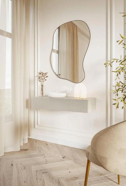 kaptafel nieuw in doos wit, 90 cm zwevend muurmodel, Huis en Inrichting, Tafels | Kaptafels, Nieuw, Ophalen