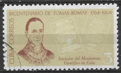 Cuba 1964 - Yvert 807 - Tomas Romay Chacon - 3 c. (ST), Timbres & Monnaies, Timbres | Amérique, Affranchi, Envoi