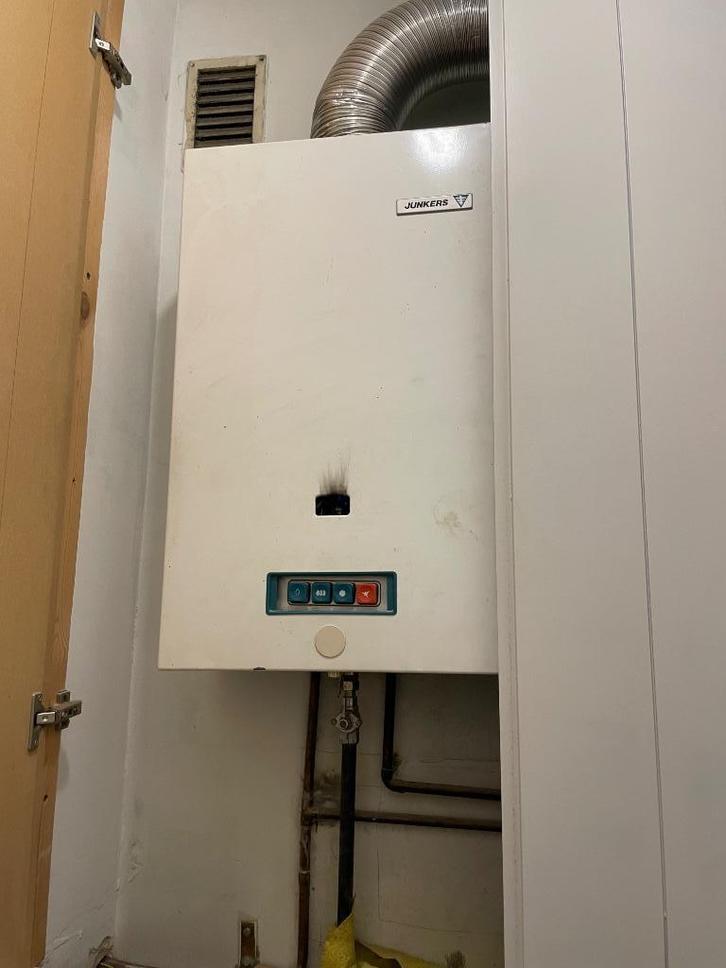 JUNKERS Geiser, doorstromer H75 B46 D22 werkt prima!, Doe-het-zelf en Bouw, Chauffageketels en Boilers, Boiler, Aardgas, Ophalen