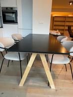 GRANIET TAFEL MET HOUT, Ophalen, Zo goed als nieuw