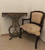 Prachtige stoel van Louis XV stijl + tafeltje, Enlèvement