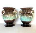 paar West Germany Bay vazen geglazuurd drip techniek, Antiek en Kunst, Antiek | Vazen, Ophalen of Verzenden