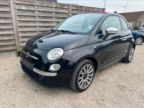 Fiat 500 1.2 lounge cabrio vele opties en garantie, Auto's, Fiat, Bedrijf, Centrale vergrendeling, Benzine, Cabriolet, 3 deurs