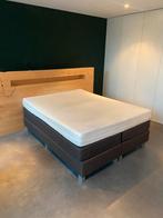 Boxspring 160x210 + matras (zonder hoofdbord), Huis en Inrichting, Slaapkamer | Boxsprings, Ophalen, Gebruikt, 210 cm, Tweepersoons