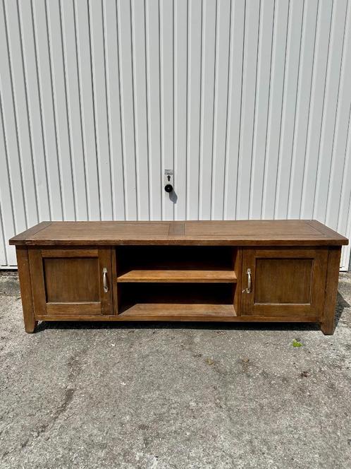 massief houten tv-meubel, Huis en Inrichting, Kasten |Televisiemeubels, Zo goed als nieuw, Minder dan 100 cm, 150 tot 200 cm, 25 tot 50 cm