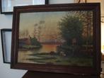 schilderij landschap Jos. Mertens, Ophalen