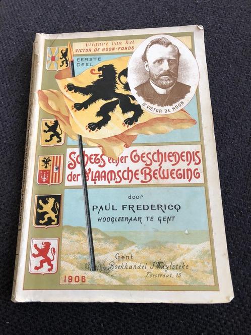 Schets eener geschiedenis der Vlaamsche beweging, Livres, Histoire nationale, Utilisé, 19e siècle, Enlèvement ou Envoi