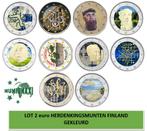 LOT 2 euro herdenkingsmunten gekleurd Finland, Ophalen of Verzenden, Finland, 2 euro