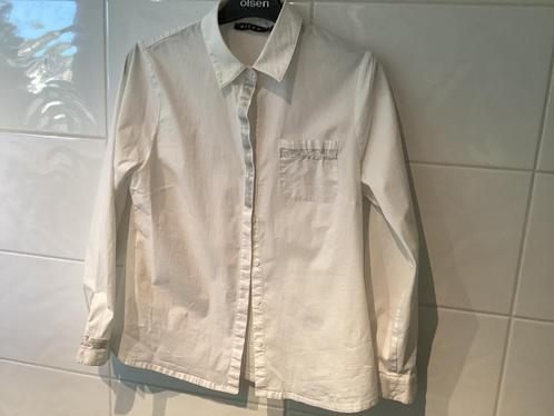 Super mooie chemisier MICHA. Maat 38, Kleding | Dames, Blouses en Tunieken, Zo goed als nieuw, Maat 38/40 (M), Wit, Ophalen of Verzenden