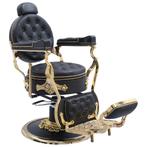 Barberchair gold retro barbierstoel kappersstoel herenstoel, Ophalen of Verzenden, Nieuw