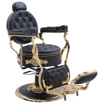 Barberchair gold retro barbierstoel kappersstoel herenstoel beschikbaar voor biedingen