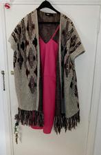 Boho-style vest met franjes M/L, Kleding | Dames, Beige, Ophalen of Verzenden, Zo goed als nieuw