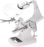 360 draaibaar led soldeerstation met klemmen | Nieuw