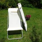 2 lichte verstelbare inklapbare relaxzetels. Strand Tuin ..., Tuin en Terras, Tuinstoelen, Ophalen, Zo goed als nieuw, Aluminium