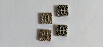 Knoop oud zilver mat nickel, zamac beschikbaar voor biedingen