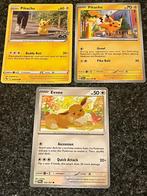 Pokemon kaarten 2x Pikchu & 1 Eevee, Hobby en Vrije tijd, Verzamelkaartspellen | Pokémon, Ophalen of Verzenden, Gebruikt