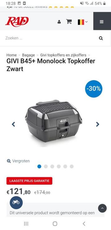 Givi topkoffer nieuw b45 beschikbaar voor biedingen