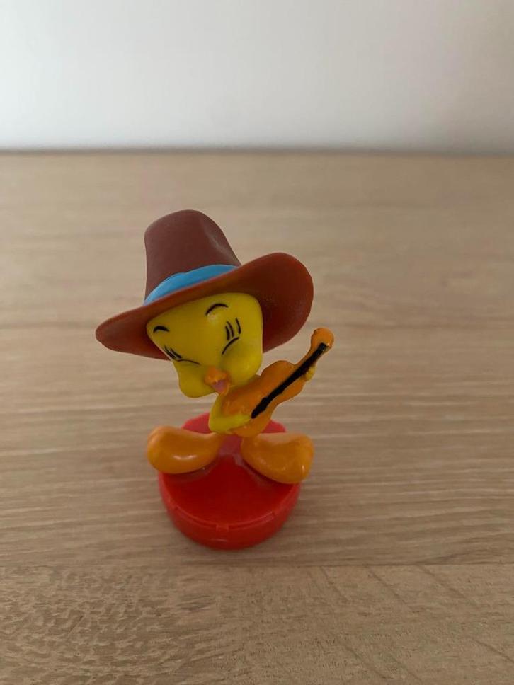 Stempel Tweety met viool, Verzamelen, Poppetjes en Figuurtjes, Zo goed als nieuw, Ophalen of Verzenden