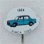 SP0912 Speldje 1964 simca 1000 blauw, Verzamelen, Speldjes, Pins en Buttons, Gebruikt, Ophalen of Verzenden