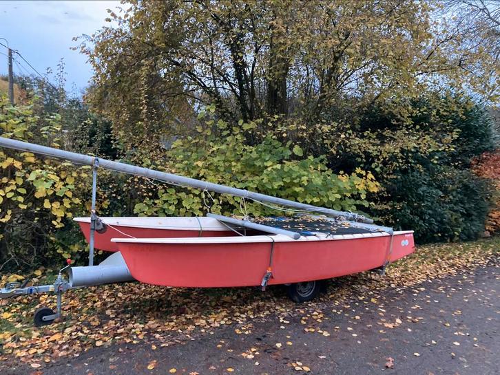 Catamaran Prindle 16 + remorque prêt à naviguer, Watersport en Boten, Catamarans, Gebruikt, Ophalen