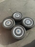 4 BBS E30 BMW 15x7 en 24 met complete banden en hoezen, Gebruikt, 15 inch, Banden en Velgen, Zomerbanden