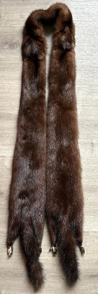 Sjaal van nertsbont uit de jaren 60., Kleding | Dames, Mutsen, Sjaals en Handschoenen, Zo goed als nieuw, Sjaal, Maat 38/40 (M)