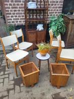 Vintage: rotan kast, stoelen, bloempot, krukje, plantenbak, Antiek en Kunst, Ophalen of Verzenden