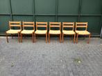 Moller eetkamerstoelen, Huis en Inrichting, Stoelen, Ophalen, Gebruikt, Bruin, Vintage