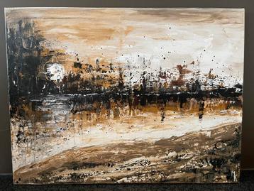 Vrij groot abstract schilderij Mk Art beschikbaar voor biedingen