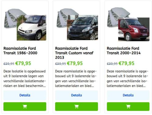 Raamisolatie Ford transit Custum div modellen zie foto's !, Caravans en Kamperen, Mobilhome-accessoires, Nieuw, Ophalen of Verzenden