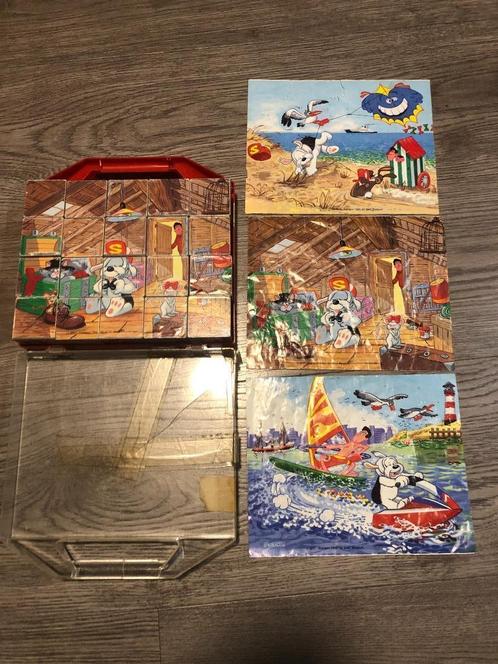 Vintage samson blokkenpuzzel - brt samson 1990, Verzamelen, Film en Tv, Tv, Ophalen of Verzenden