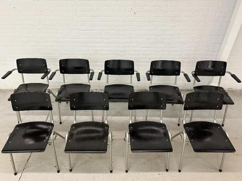 Vintage design Obo stoelen, Huis en Inrichting, Zetels | Complete zithoeken, Hout, Metaal, Verzenden