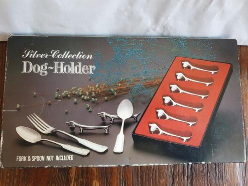 Porte-couteaux 'collection argent Dog-Holder', Maison & Meubles, Cuisine | Couverts, Comme neuf, Enlèvement ou Envoi