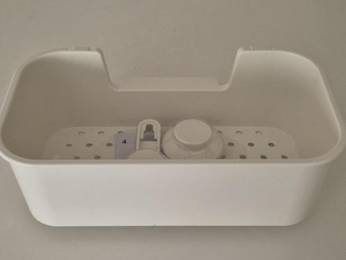 Nieuwe mand met zuignap, Huis en Inrichting, Badkamer | Badtextiel en Accessoires, Nieuw, Overige typen, Wit, Ophalen of Verzenden
