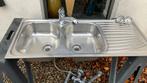 FRANKE dubbele spoelbak en mengkraan, Ophalen, Gebruikt, Minder dan 100 cm, 25 tot 50 cm