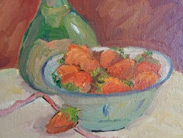 Modern schilderij M.VAN DEN BEMPT   "Stilleven" beschikbaar voor biedingen