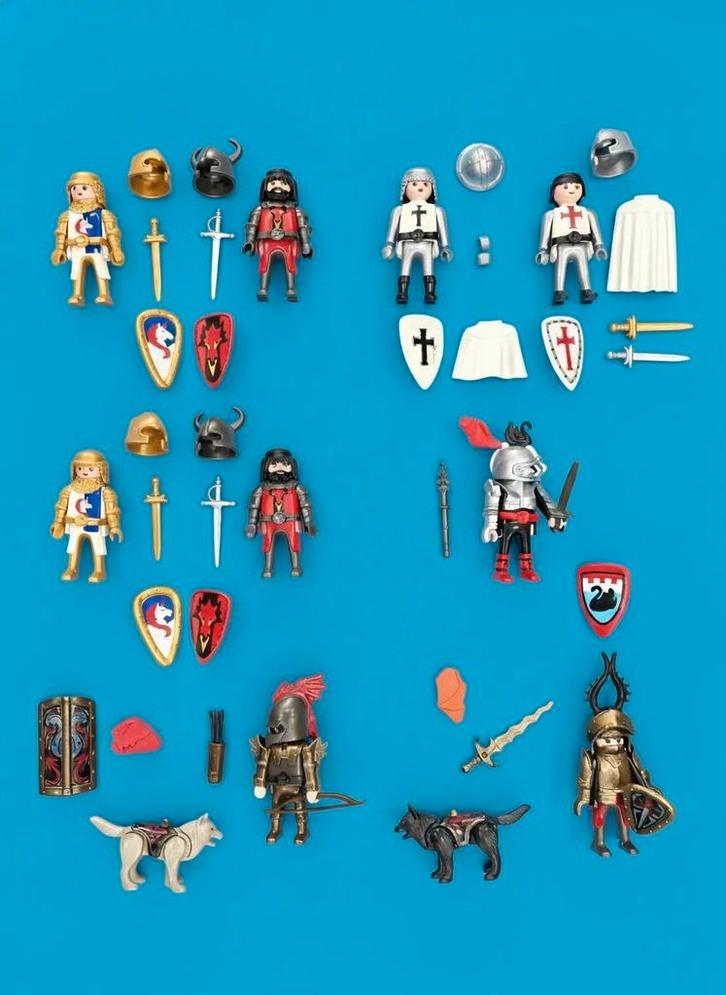 Playmobil chevalier,  6 possibilités ,complet chaque sachet, Enfants & Bébés, Jouets | Playmobil, Comme neuf, Enlèvement
