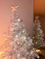 Witte kerstboom met LED lichtjes 150 cm, Diversen, Ophalen, Zo goed als nieuw