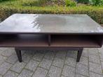 salonttafel met glazen blad, Ophalen, 50 tot 100 cm, Zo goed als nieuw, 75 cm of meer