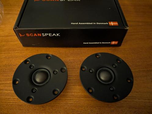 Scan-Speak D3004/660000 tweeters als nieuw., Audio, Tv en Foto, Luidsprekerboxen, Zo goed als nieuw, Front, Rear of Stereo speakers