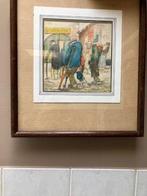 Kleuren litho van B Bogaerts 1942, Antiquités & Art, Art | Lithographies & Sérigraphies, Enlèvement ou Envoi